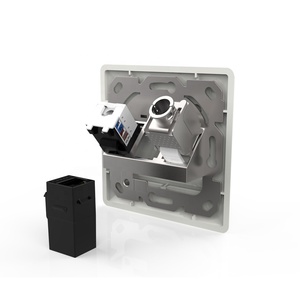 Treo tường 1/<span class=keywords><strong>2</strong></span> cổng mạng Cáp tấm khung Set RJ45 keystones Viễn Thông bộ phận - Product Image 1