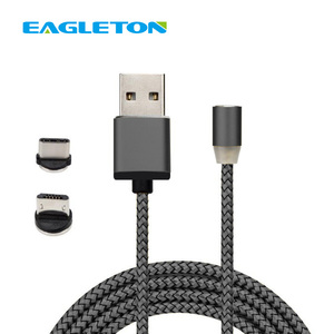 <span class=keywords><strong>LED</strong></span> téléphone chargeur cordons magnétique ultra mince câble usb 2 en 1 3 en 1 câble usb c synchro magnétique micro câble usb - Product Image 1