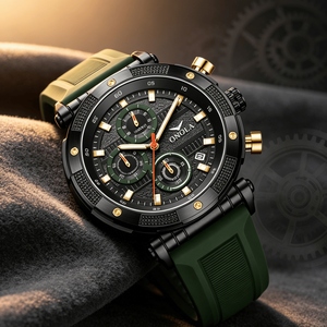 Nuovo Orologio di Lusso da Uomo di Alta Gamma Resistente all'Acqua, Cronografo Multifunzione di Moda con Cinturino <span class=keywords><strong>in</strong></span> Silicone Impermeabile, Orologio al Quarzo all'Ingrosso - Product Image 5