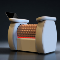 Appareil de remodelage corporel rotatif à 360° entièrement automatique et mains libres avec compression par rouleaux pour drainage lymphatique