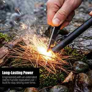 Accendifuoco di Sopravvivenza Baiyuheng, Corda per Accendere il Fuoco, Accendino Flintstones - Product Image 4