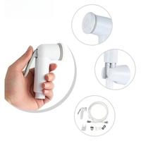 Ensemble de bidet de salle de bain moderne en PP avec petit arroseur floral, robinet de toilette pour femmes, pour le rinçage et le nettoyage