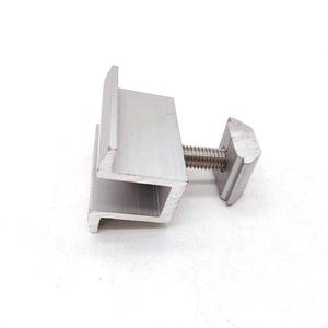 Mái nhà hàng đầu Anodized nhôm năng lượng mặt trời PV Bảng điều khiển mô-đun gắn phụ kiện Kit <span class=keywords><strong>Side</strong></span> End kẹp cấu trúc giá cố định khóa - Product Image 2