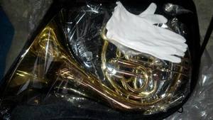 Corno Francese in Sib a 3 Pistoni Laccato Oro Professionale per Studenti (FH7032G) - Product Image 3