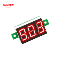 Minúsculo V32D DC voltímetro digital pantalla/luz 5V/12V/24V Panel Digital medidor de voltaje Placa de módulo LED rojo