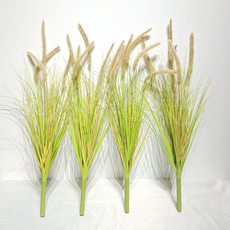 70cm yellow green leaf autumn color dog tail