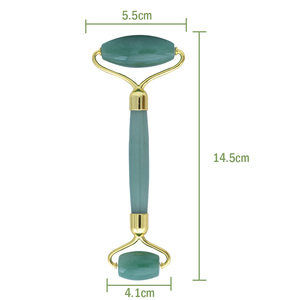 Masseur facial anti-rides/anti-âge à double tête, portable, <span class=keywords><strong>avec</strong></span> pierre de pointe vert-bleue pour le corps, le cou et la perte de poids - Product Image 5