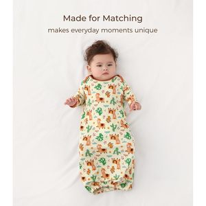 Camisón de Bebé Personalizado de Manga Larga, Pijama de Bambú Viscosa Estampado y Transpirable para Bebés - Product Image 3