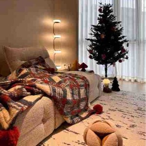 Manta de aire acondicionado de estilo bohemio crema Retro Superior, ropa de cama de Jacquard lijado de doble cara, uso de invierno, Siesta bordada - Product Image 3