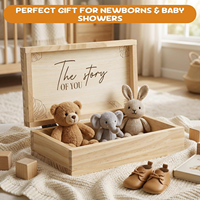 Boîte en bois personnalisée 10cm x 10cm, boîte à souvenirs pour bébé, coffret de rangement en bois, coffret cadeau en bois, boîtes en bois pour cadeaux de bébé