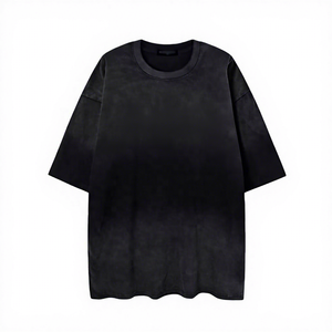 เสื้อยืดโอเวอร์ไซส์ผ้าฝ้าย 100% คอกลม แขนสั้น ลายตัวอักษร โลโก้ด้านหน้า สไตล์ลำลองแนวสตรีทแวร์ - Product Image 1