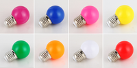 Ampoule LED G45 Mini Couleur 1W/2W E27 B22, Éclairage Extérieur Étanche à Changement de Couleur pour Décoration de Fêtes