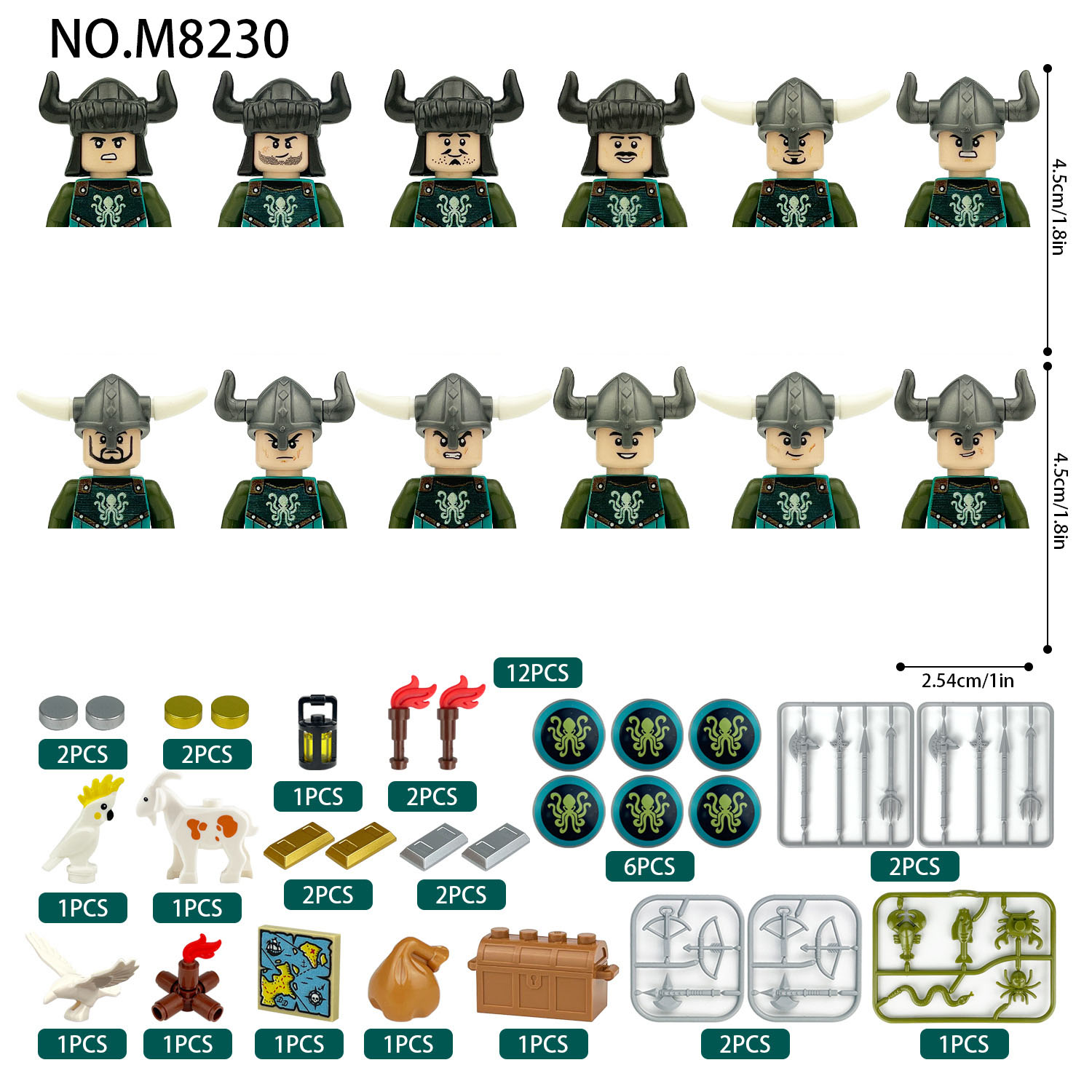 M8230 Buy 12 pcs for one set