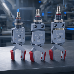 Mini-pince pneumatique à expansion interne en alliage d'aluminium avec détection magnétique pour robot de moulage par injection - Product Image 2