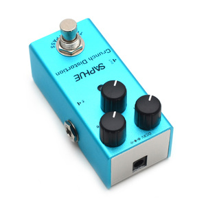 Pédale d'effet <span class=keywords><strong>de</strong></span> distorsion Crunch pour guitare électrique SAPHUE, mini <span class=keywords><strong>type</strong></span> simple, DC 9V, True Bypass - Product Image 3