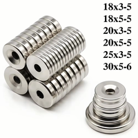 Échantillon Gratuit Aimant Permanent en Néodyme NdFeB, Disque Magnétique Industriel 20*3 mm avec Trou Fraisé, Aimant Puissant pour l'Industrie
