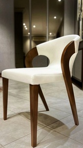 Sedia da Pranzo per Ristorante e <span class=keywords><strong>Cucina</strong></span> in Legno con Schienale in Rattan Vimini e Morbido Cuscino - Campione Gratuito - Product Image 2