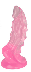 Şeffaf kristal şekilli Kirin büyük Penis kadın oyuncak Anal Plug PVC yetişkin ürün - Product Image 2