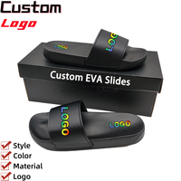 Chaussons originaux en EVA unisexes avec logo personnalisé, pantoufles en peluche, chaussures en mousse à mémoire de forme, chaussures nuage, tongs originales pour femmes