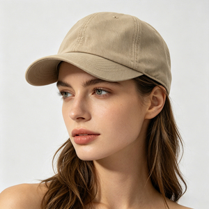 Casquette de sport unisexe décontractée en tissu Oxford de qualité supérieure, couleur kaki neutre, personnalisable, souple et non structurée, à 6 panneaux, style décontracté pour <span class=keywords><strong>papa</strong></span> - Product Image 1