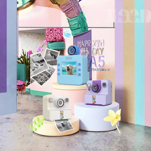 180Flip Kids <b>Camera</b> Instant Print Christmas Birthday Gifts Girl Boys 3-12 Years Old FHD Selfie CMOS <b>Filter</b> 140 Wide Angle - Product Image 3