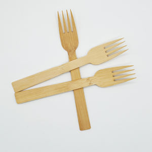 <span class=keywords><strong>Fourchette</strong></span> en bambou de qualité supérieure, corps poli, design anti-chaleur, facile à tenir, jetable, pour service en chambre d'hôtel - Product Image 3