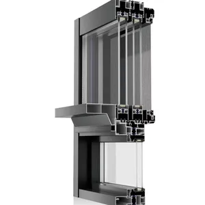 顶级铝推拉窗双层玻璃推拉窗设计推拉窗非常窄薄超薄框架