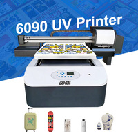 Nueva impresora plana UV 6090, suministro automático de tinta UV, luz LED UV, caja de teléfono, carteles de Metal