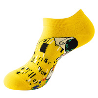 2022 été Jacquard conception propre marque personnalité mode femmes hommes drôle Animal Funky court coton Art robe cheville chaussettes