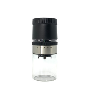 Molinillo de café portátil de manivela, mini molinillo manual negro, estilo moderno y sencillo para uso en el hogar y la oficina. - Product Image 2