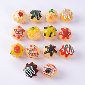 Modelo Realista de Takoyaki, Divertido Llavero Japonés de Takoyaki con Simulación de Mariscos, Adorno para Bolsos - Product Image 1
