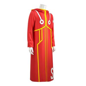 Costume de cosplay Sheng Leni One Piece Luffy, cape rouge avec chapeau, costume d'anime en spandex unisexe pour adulte - Product Image 3