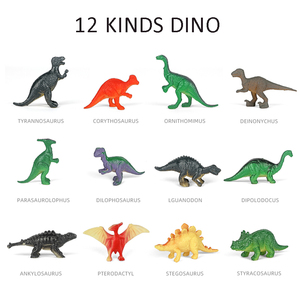 अंदर 12 डायनासोर, डायनासोर कार्ड के साथ डिनो खिलौना आउटडोर उपहार - Product Image 5