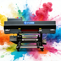 Imprimante d'étiquettes automatique ATUE A3 UV DTF nouvelle génération avec laminateur, encre UV, vitesse 10/h, film doré