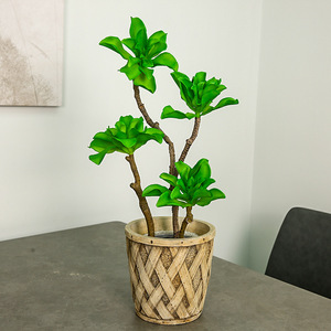 Plante artificielle en pot Yihua Floral Art, 70 cm, fleur en soie verte, décoration intérieure, accessoires de photographie en extérieur - Product Image 4