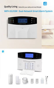 Système d'alarme de sécurité domestique intelligent Tuya WIFI 2G double réseau audio bidirectionnel désarmement programmé <span class=keywords><strong>SOS</strong></span> télécommande 433MHZ batterie de secours - Product Image 6