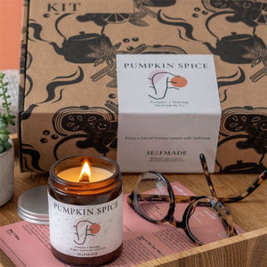 Bricolage DIY Chai Spice Kit de fabrication de bougies en cire de soja parfumée à la main avec motif de bâton pour la maison Coffret cadeau de Noël pour hommes et femmes - Product Image 4