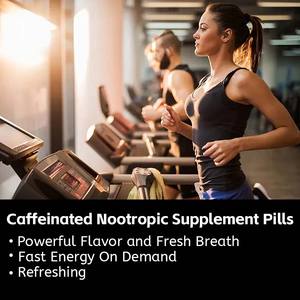 OEM caffeinated nootropic อาหารเสริมเพิ่มความสดชื่นให้กับรสชาติที่ทรงพลังและลมหายใจที่มีคาเฟอีน - Product Image 2