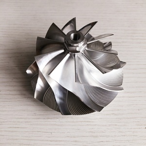 GTA4594 70.30/94.00mm 434335-0017 <span class=keywords><strong>10</strong></span>+0 Lames, Roue de compresseur haute performance usinée en aluminium 2618/<span class=keywords><strong>Billet</strong></span> pour 702335-0001 - Product Image 2