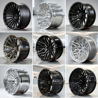 Rines Forjados Personalizados SL, Diseño Cóncavo Profundo, 24x14 22x12, Completamente Pulidos, 8x170 8x180 para F250 350 RAM2500 Silverado 2500 Heavy Duty