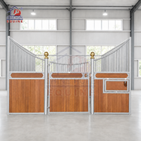 Kit de structure d'écurie pour 10 boxes, écurie portable en acier pour chevaux, pour utilisation en ferme équestre