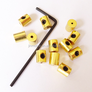 Fermagli a Perno in Ottone Placcato <span class=keywords><strong>Oro</strong></span> 5*7 mm con Chiusura di Sicurezza, Set con Viti Interne Disponibile - Product Image 4