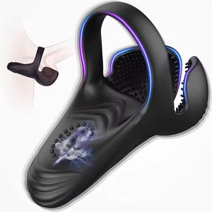 Masajeador de Próstata Eléctrico de Silicona IPX7, Anillo Vibrador Anal para la Eyaculación, Juguetes Anales para Adultos Personalizados - Product Image 1