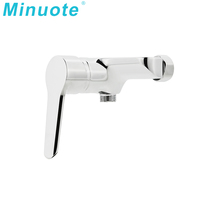 Mitigeur de robinet d'eau chaude et froide mural noir pour salle de bain, échantillon gratuit, robinets de baignoire pour ensemble de douche