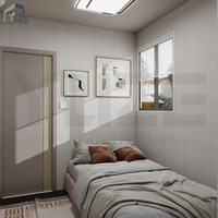 Maisonnette modulaire en conteneur maritime à deux étages avec terrasse sur le toit, design luxueux, préfabriquée, 3 chambres, idéale pour Airbnb