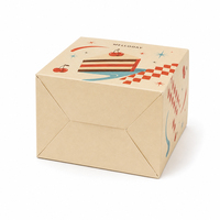 Cajas de Pizza de Cartón Kraft Impresas con Lámina Dorada UV Mate Biodegradable Personalizadas para Comida Rápida para Llevar