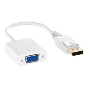Adaptador DP a <span class=keywords><strong>VGA</strong></span> Pantalla Puerto DP a convertidor <span class=keywords><strong>VGA</strong></span> Adaptador de cable Macho a hembra 1080P para HDTV Monitor MacBook Proyector PC - Product Image 5