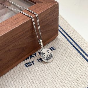 Pendentif en argent sterling S925 Yinruitai, visage de clown souriant, thème unisexe, hip-hop, à porter tous les jours, pendentif raffiné - Product Image 2