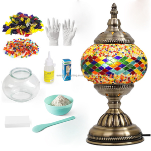 Marrakech fai da te Kit <span class=keywords><strong>lampada</strong></span> a mosaico turco gruppo Studio per costruire campo di riscaldamento coppie genitore-bambino fai da te Kit <span class=keywords><strong>lampada</strong></span> 14cm mappamondo - Product Image 1