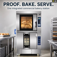 Fabricant d'équipements de boulangerie commerciaux 350 ℃   Four de cuisson électrique à 5 plateaux pour la levée et la cuisson du pain, des gâteaux, des pizzas et des croissants